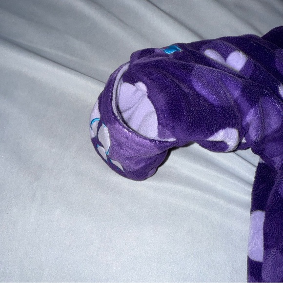 Disney Footie Baby Minnie Daisy Purple Polka Dot Hearts Bunting Bag Sz 6/12 Mo - Picture 5 of 15